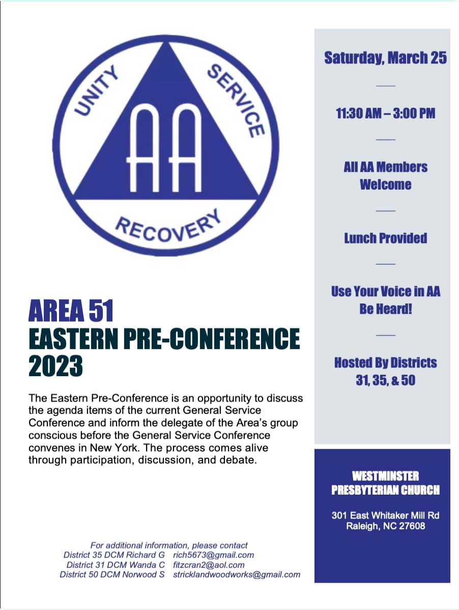 Area 51 Eastern Pre-Conference 2023 Flyer