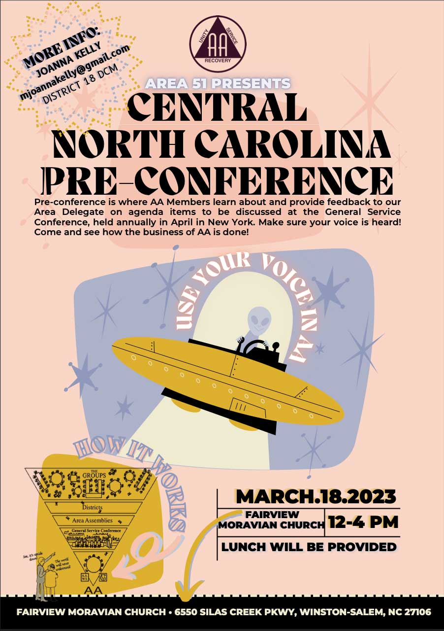 Area 51 Central Pre-Conference 2023 Flyer